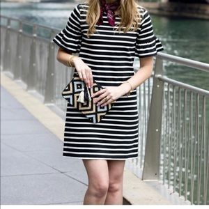 J. Crew Factory Striped Cotton Tee Dress S
